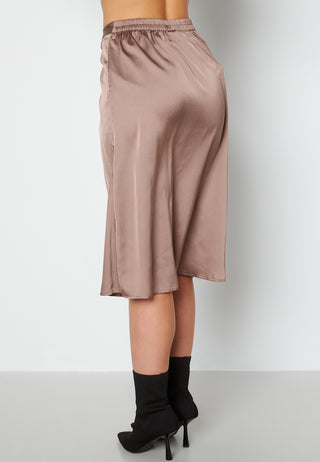 Cristy H/W Rouching Slit Skirt