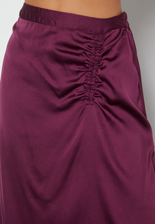 Cristy H/W Rouching Slit Skirt