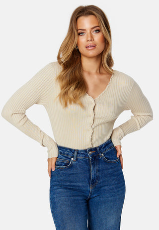 Elly LS Frill Cardigan Core