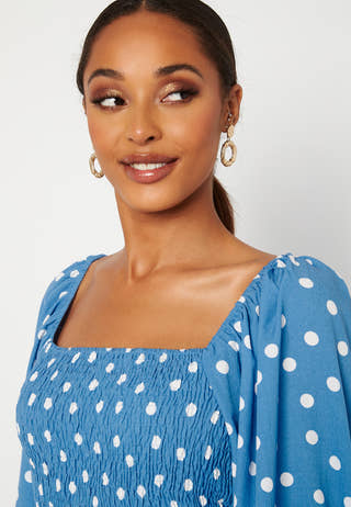 Ginna 3/4 Smock Square Dress