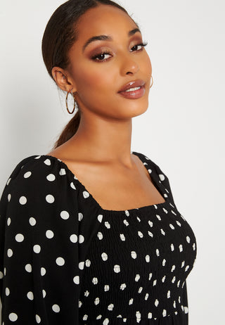 Ginna 3/4 Smock Square Dress