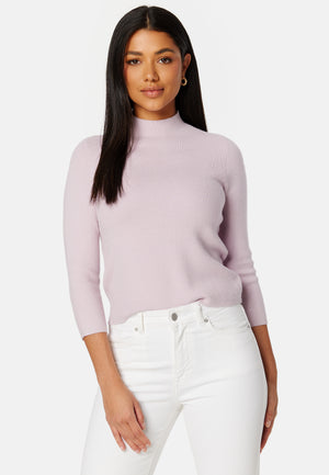 Gold Rib 3/4 FunnelneckBlouse