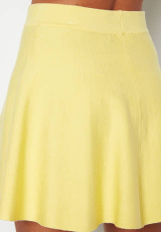 Gold Short Skater Skirt