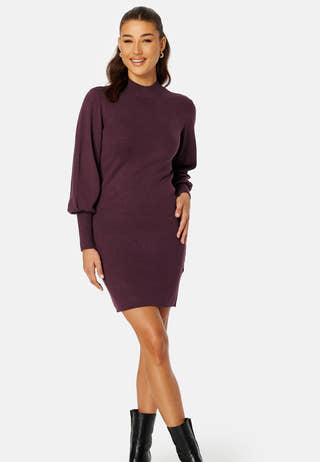 Holly Karispuff LS Highnk Dress