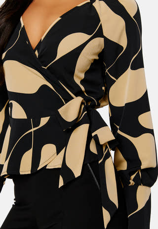 Lydia LS Wrap Top