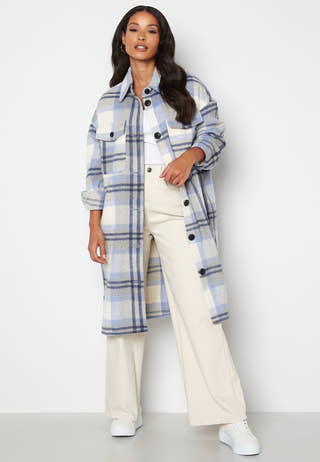 Nelly Check Long Coat