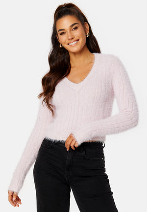 Poilu LS V-Neck Blouse