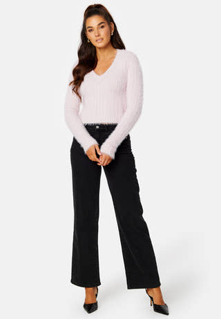 Poilu LS V-Neck Blouse