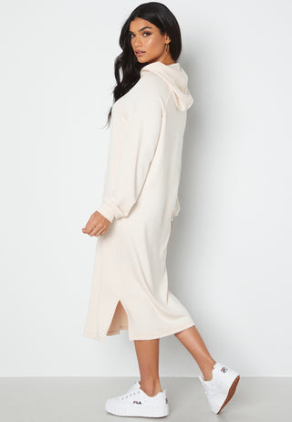 Silky L/S Slit Dress