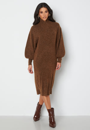Toka L/S Wrap Neck Dress