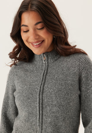 Vmbang Langermet Høyhalset Zip Cardigan