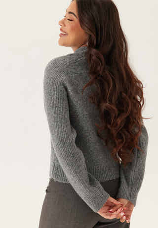 Vmbang Ls High Neck Zip Cardig