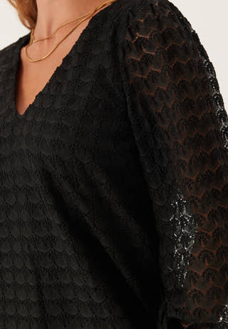 Vmbecca Ls V-neck Lace Top