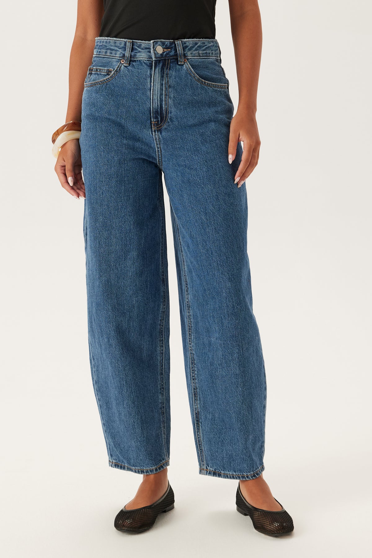 Vero moda - VERO MODA - Vmbillie Hr Barrel Ank Js Medium Blue Denim