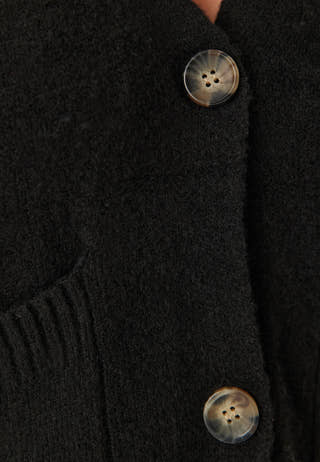 Vmboom Ls V-neck Button Cardig