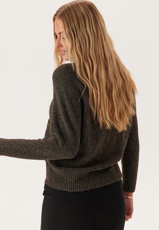 Vmboom Langermet V-hals Cardigan med Knapper