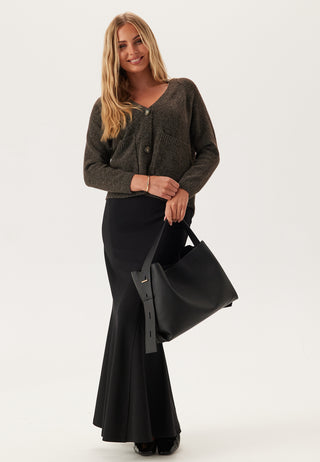 Vmboom Langermet V-hals Cardigan med Knapper