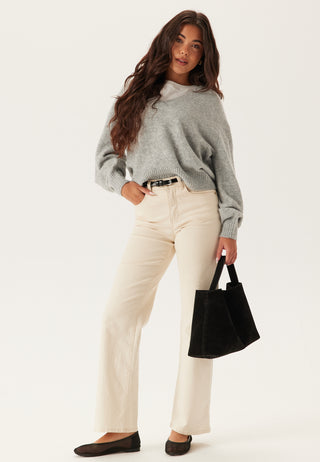 Vmboom Ls V-neck Genser