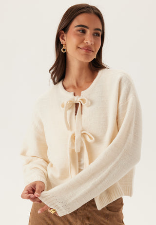 Vmboom Structure Langermet O-hals Knyte Cardigan