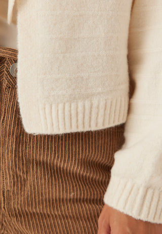 Vmboom Structure Langermet O-hals Knyte Cardigan