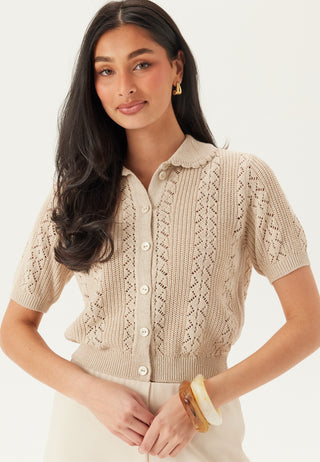 Vmdaria Ss Poloneck Cardigan