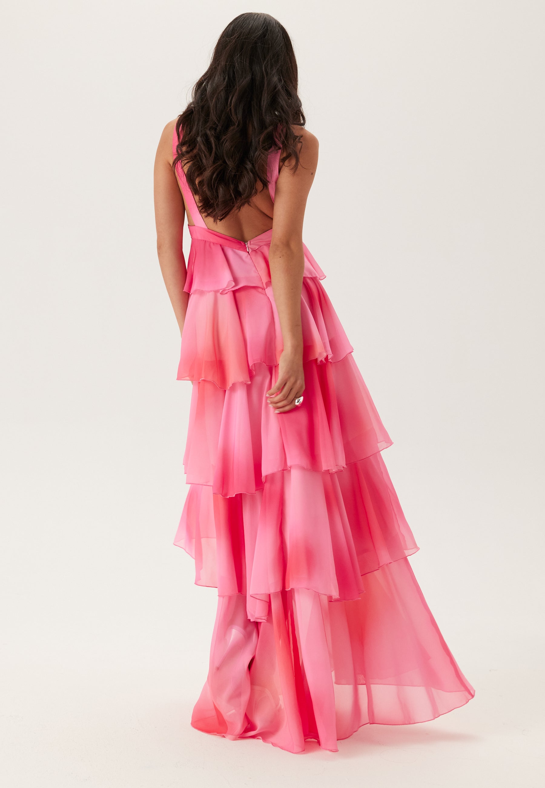felicia ruffle maxi dress vero moda Limited Edition Pink Ruffle Dress by VERO MODA for Prom & Weddings