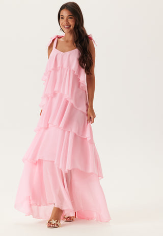 Vmfelicia Tiestrap Ruffle Maxi Kjole