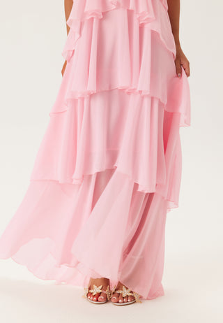 Vmfelicia Tiestrap Ruffle Maxi Kjole