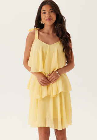 Vmfelicia Tiestrap Ruffle Short Dress