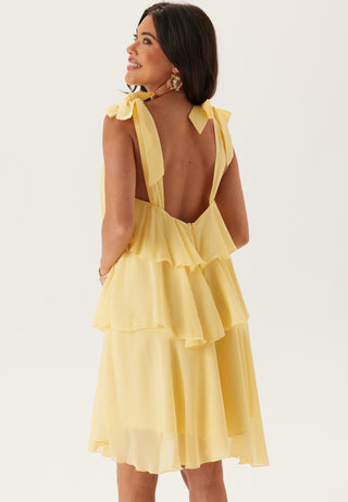 Vmfelicia Tiestrap Ruffle Kort Kjole