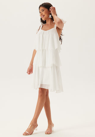Vmfelicia Tiestrap Ruffle Short Dress