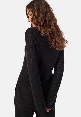 Vmiberia Ls V-neck Long Knit B