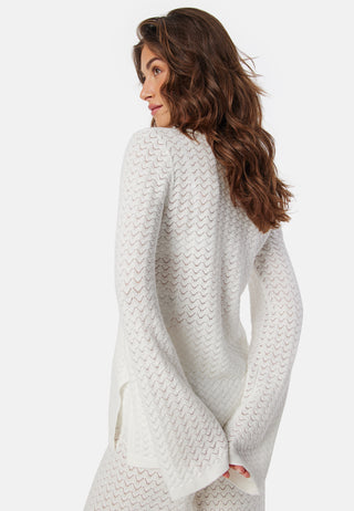 Vmiberia Ls V-neck Long Knit B