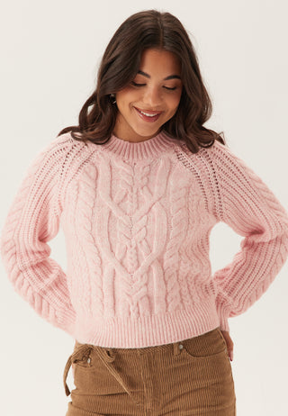 Vmjada Ls O-neck Cable Pullover