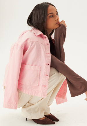Vmjamie Ls Denim Shacket Mix N
