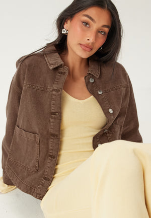 Vmjamie Ls Denim Shacket Mix N