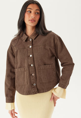 Vmjamie Ls Denim Shacket Mix N