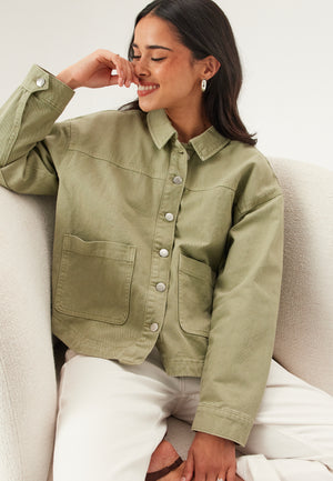 Vmjamie Ls Denim Shacket Mix N