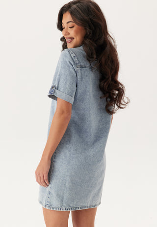 Vmjennie Ss Kort Denimkjole