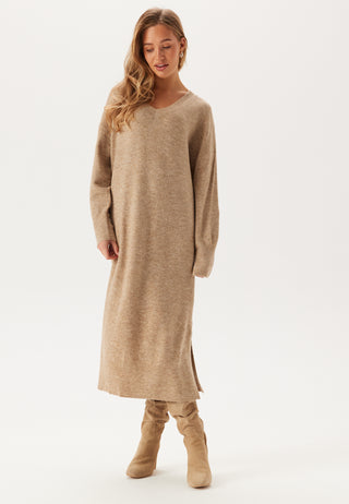 Vmjupiter Ls V-neck Calf Dress