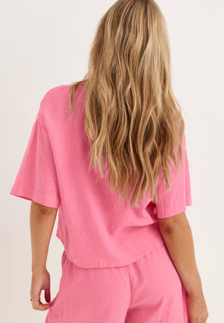 Vmlinn 2/4 SHORT SHIRT WVN NOOS