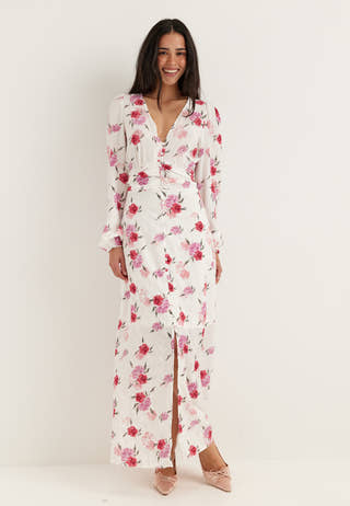 Vmlisa Ls V-neck Long Dress