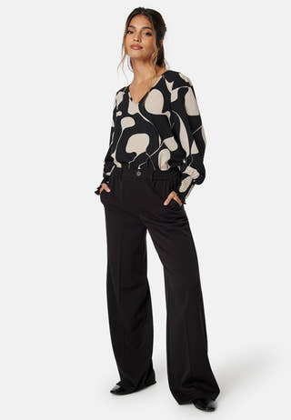 Vmlydia LS V-neck smock top