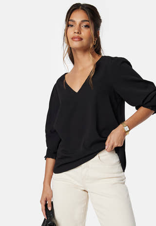 Vmlydia LS V-neck smock top