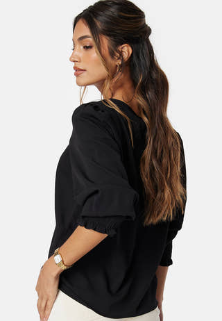 Vmlydia LS V-neck smock top