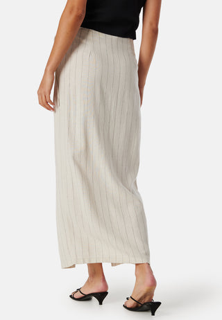 Vmmindy High Waist long wrap linen skirt