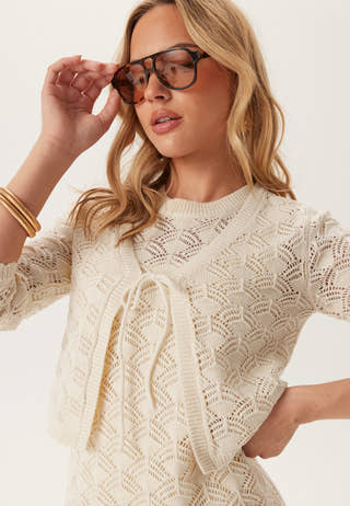 Vmnewverena 3/4 V-NECK CARDIGA