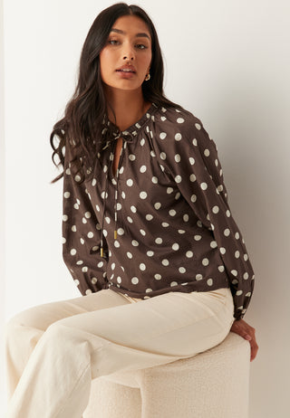 Vmroxy Long Sleeve Tie Top