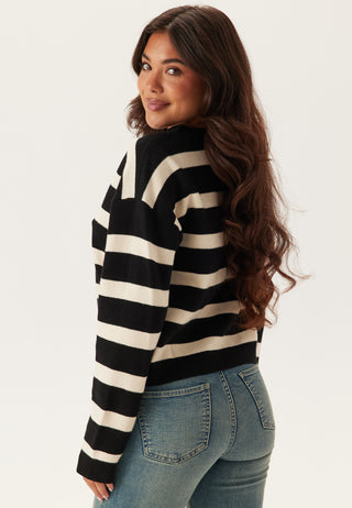 Vmsaba Full Needle Ls V-neck C