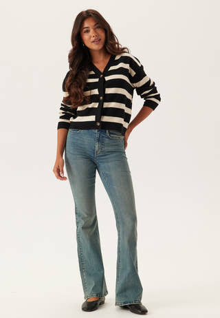 Vmsaba Full Needle Ls V-neck C